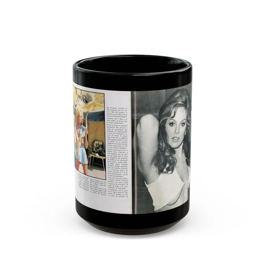 Julie Ege #211 (Vintage Female Icon) Black Coffee Mug-15oz-Go Mug Yourself