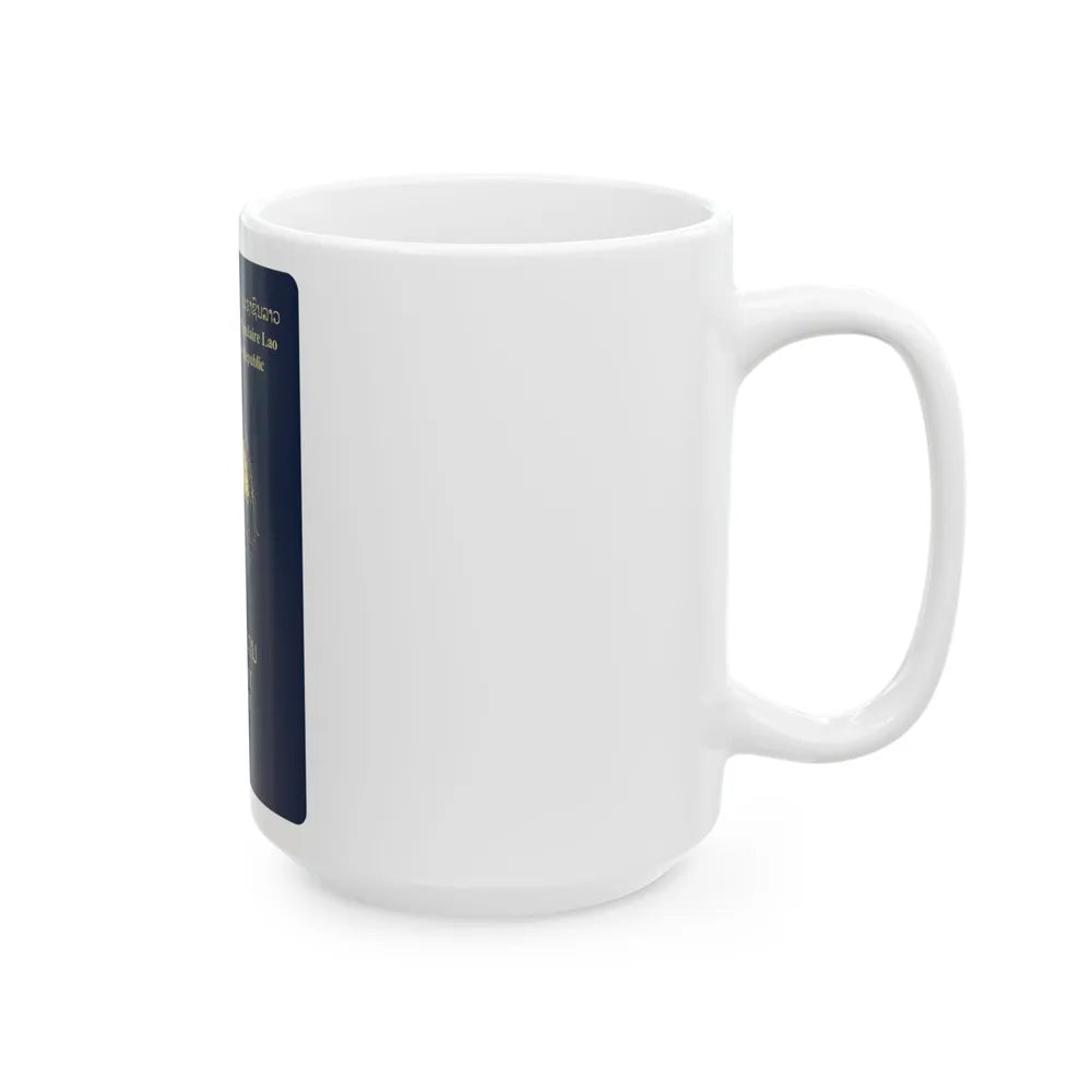 Laos Passport - White Coffee Mug-Go Mug Yourself