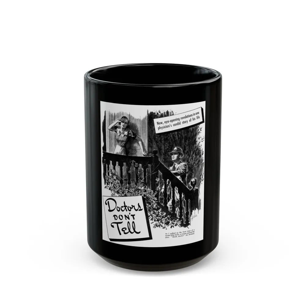 Doctors Don't Tell, Liberty magazine, April 16,1938 - Black Coffee Mug-15oz-Go Mug Yourself