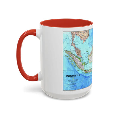 Indonesia 1 (1996) (Map) Accent Coffee Mug-Go Mug Yourself