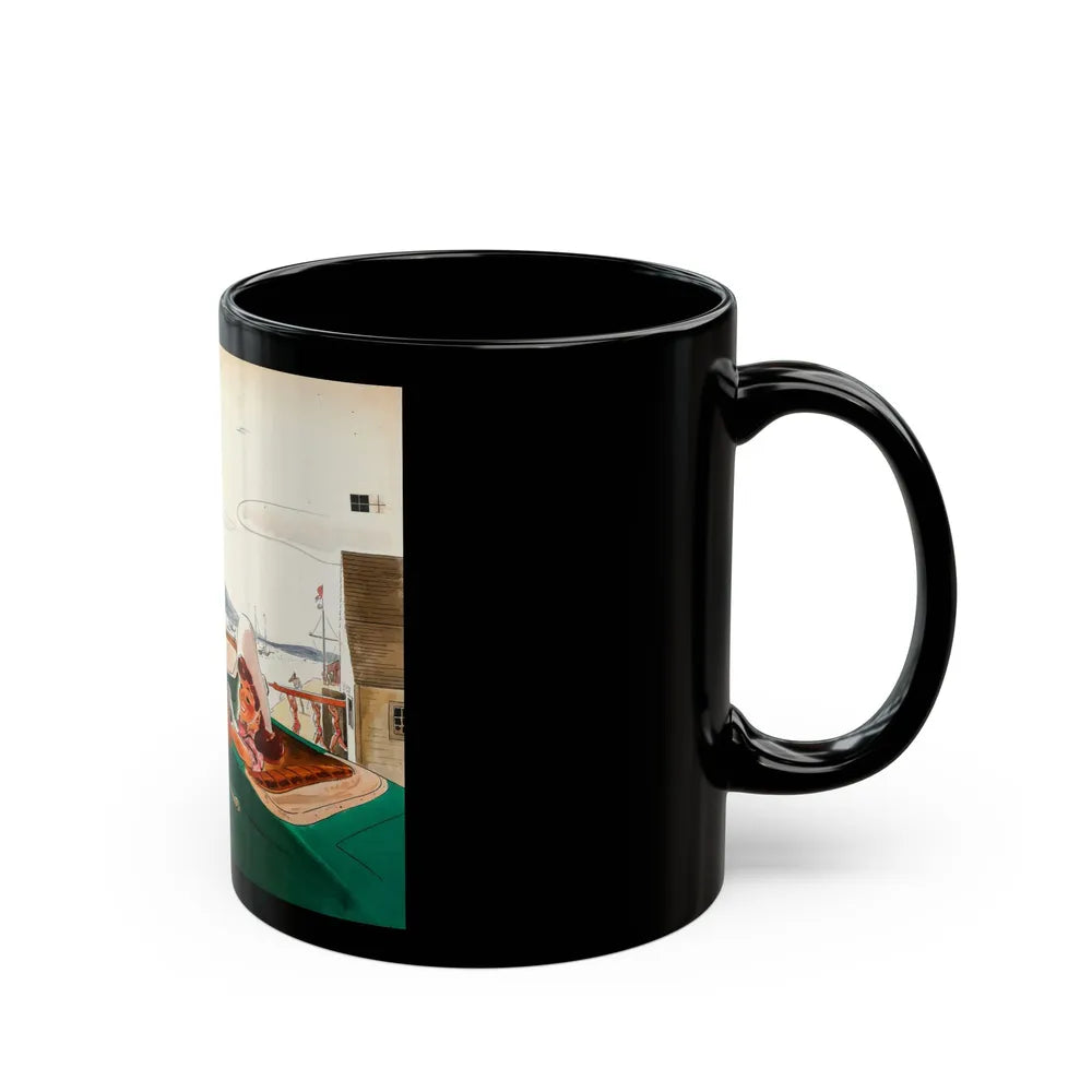 French Without a Struggle, Collier's National Weekly illustration - Black Coffee Mug-Go Mug Yourself