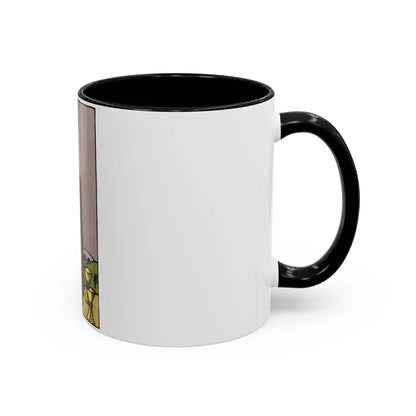 The 5 of Cups (Tarot Card) Accent Coffee Mug-Go Mug Yourself