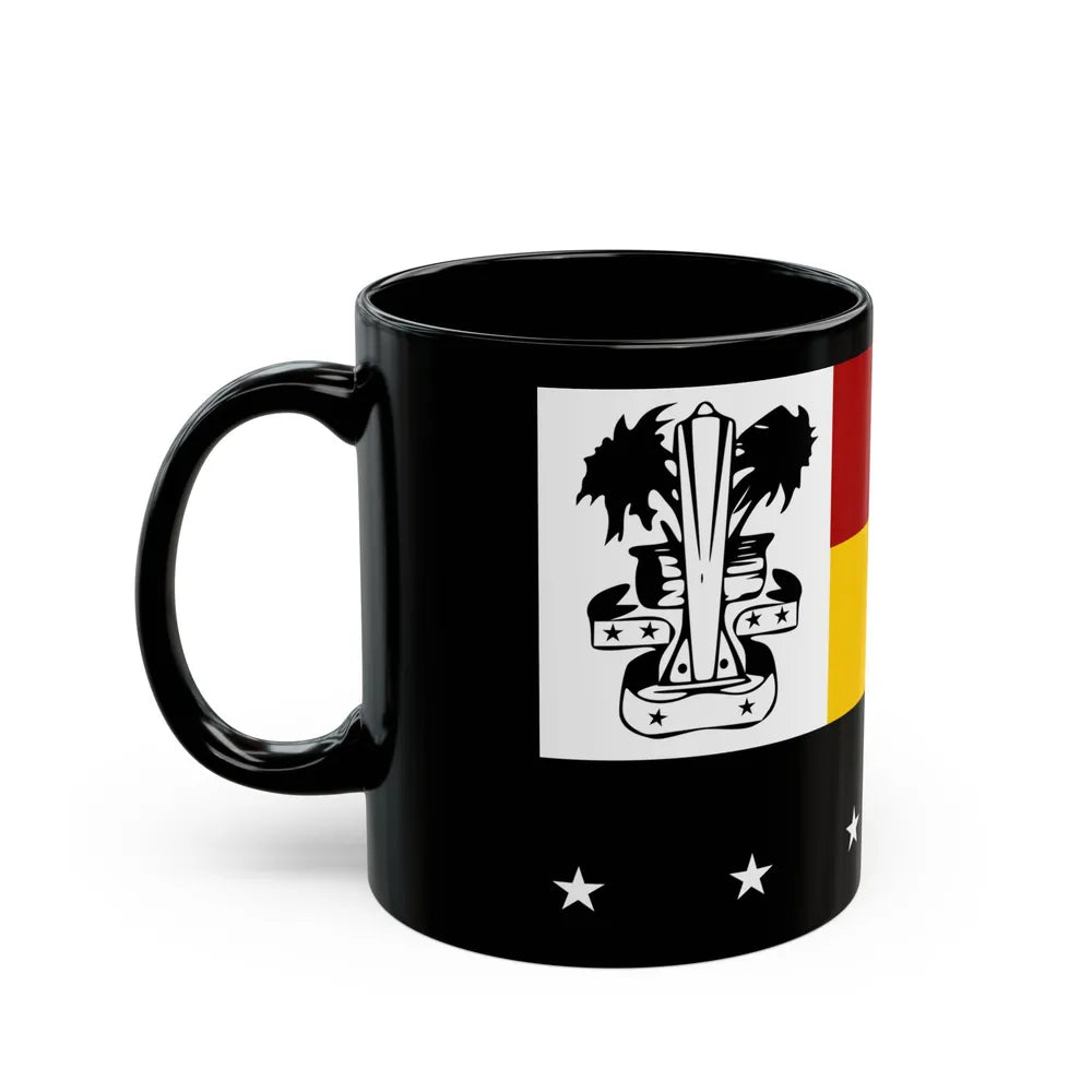 Flag of Madang Papa New Guinea - Black Coffee Mug-Go Mug Yourself