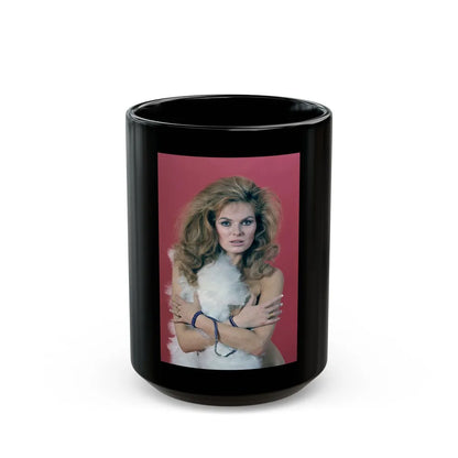 Julie Ege #129 (Vintage Female Icon) Black Coffee Mug-15oz-Go Mug Yourself