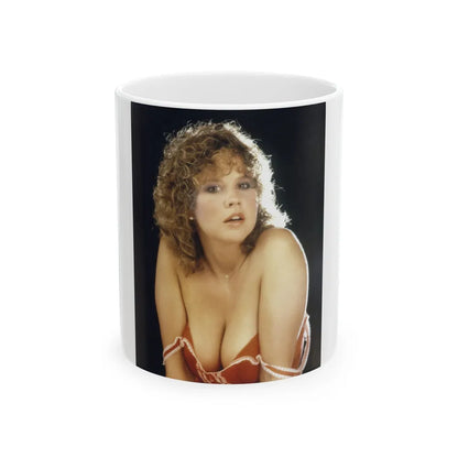 Linda Blair #337 1 (Vintage Female Icon) White Coffee Mug-11oz-Go Mug Yourself