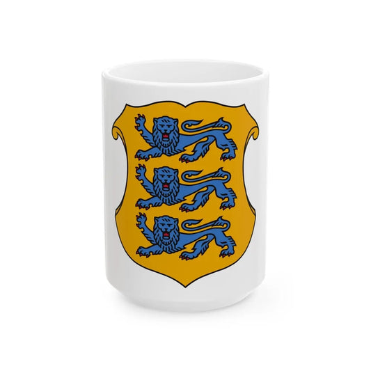 Coat of arms of Estonia 2 - White Coffee Mug-15oz-Go Mug Yourself