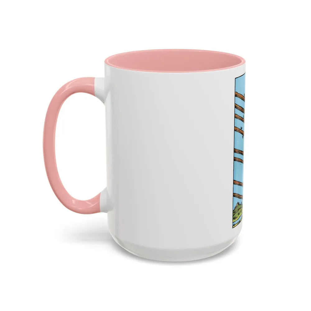 The 8 of Wands (Tarot Card) Accent Coffee Mug-Go Mug Yourself