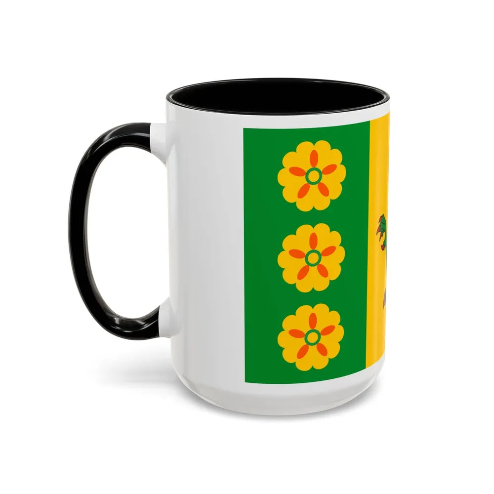 Flag of Evenley UK - Accent Coffee Mug-Go Mug Yourself