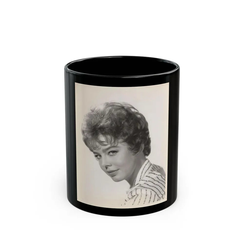 Janet Munro #31 (Vintage Female Icon) Black Coffee Mug-11oz-Go Mug Yourself