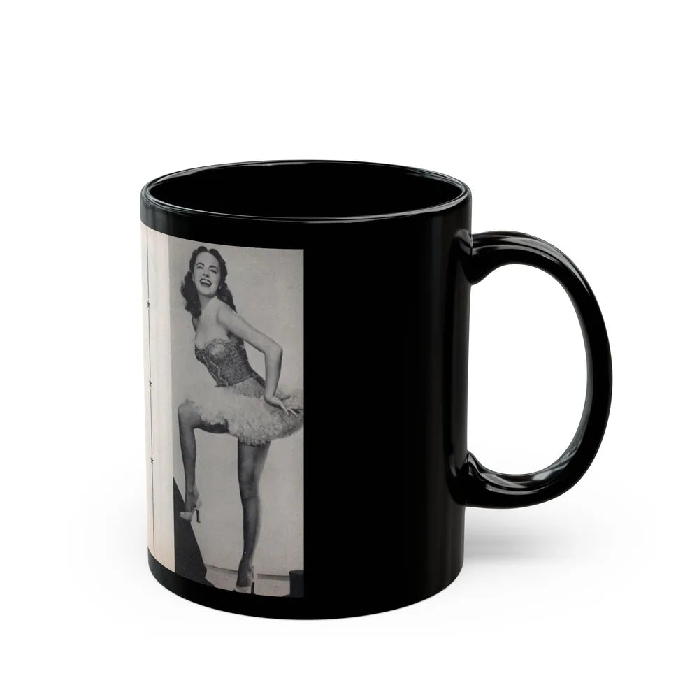 Terry Moore #465 - 66 PHOTOGRAPHS OF Terry MOORE U.K. Pocket Mag. Pages 60 & 61 (Vintage Female Icon) Black Coffee Mug-Go Mug Yourself