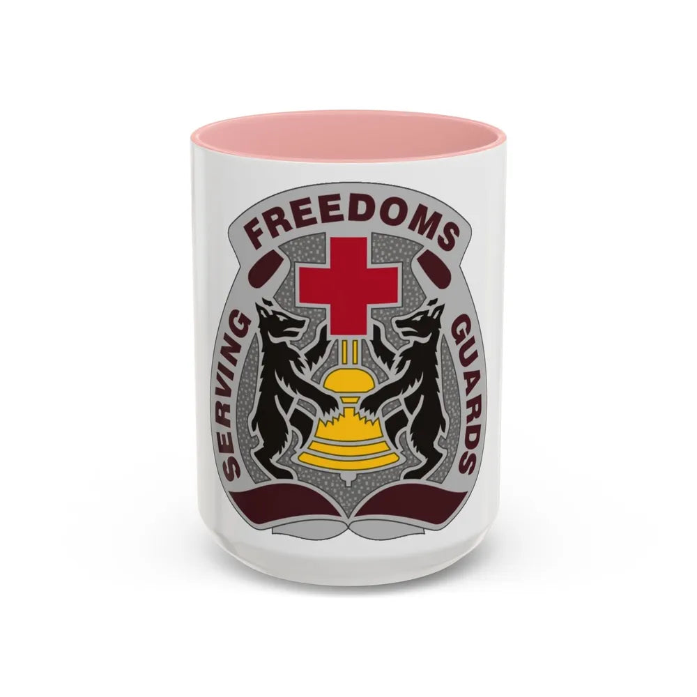 MEDDAC Berlin US (U.S. Army) Accent Coffee Mug-15oz-Pink-Go Mug Yourself