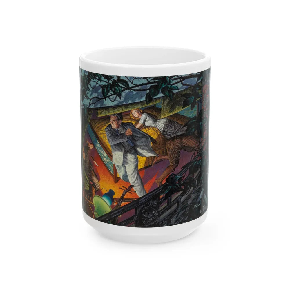 Failed Ambush, probable magazine interior illustration - White Coffee Mug-15oz-Go Mug Yourself