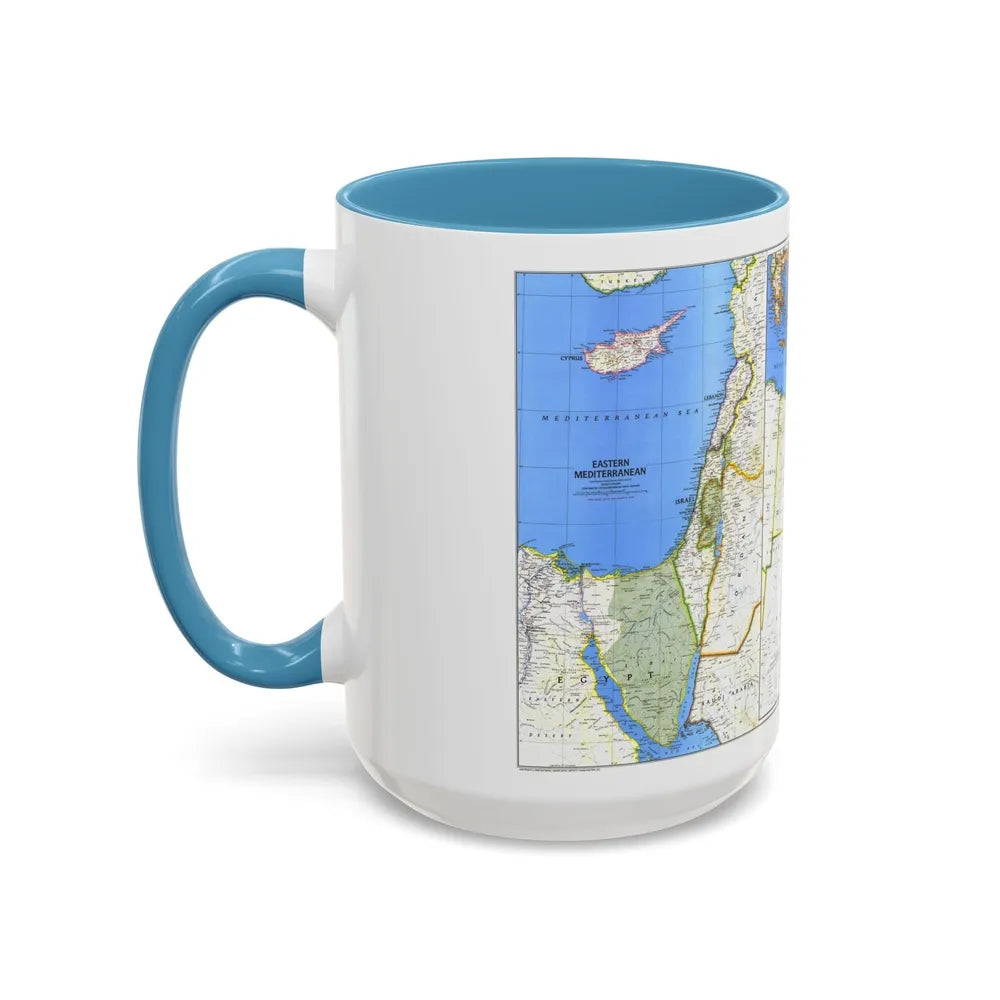 Middle East (1978) (Map) Accent Coffee Mug-Go Mug Yourself