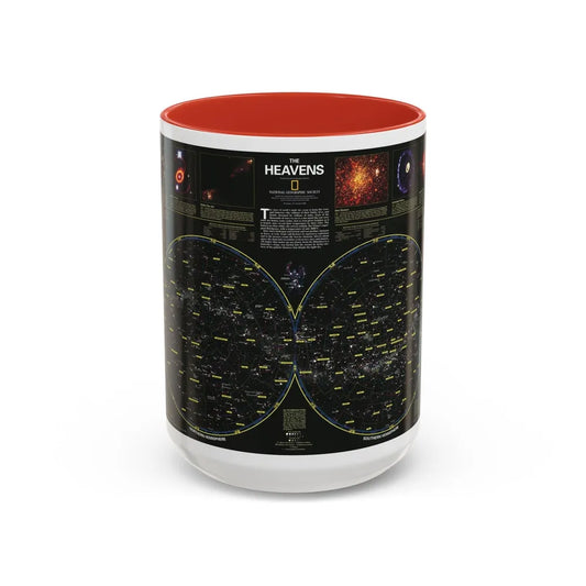 Heavens, The (1995) (Map) Accent Coffee Mug-15oz-Red-Go Mug Yourself