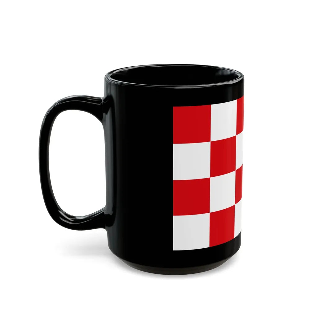 Flag of North Brabant Netherlands - Black Coffee Mug-Go Mug Yourself