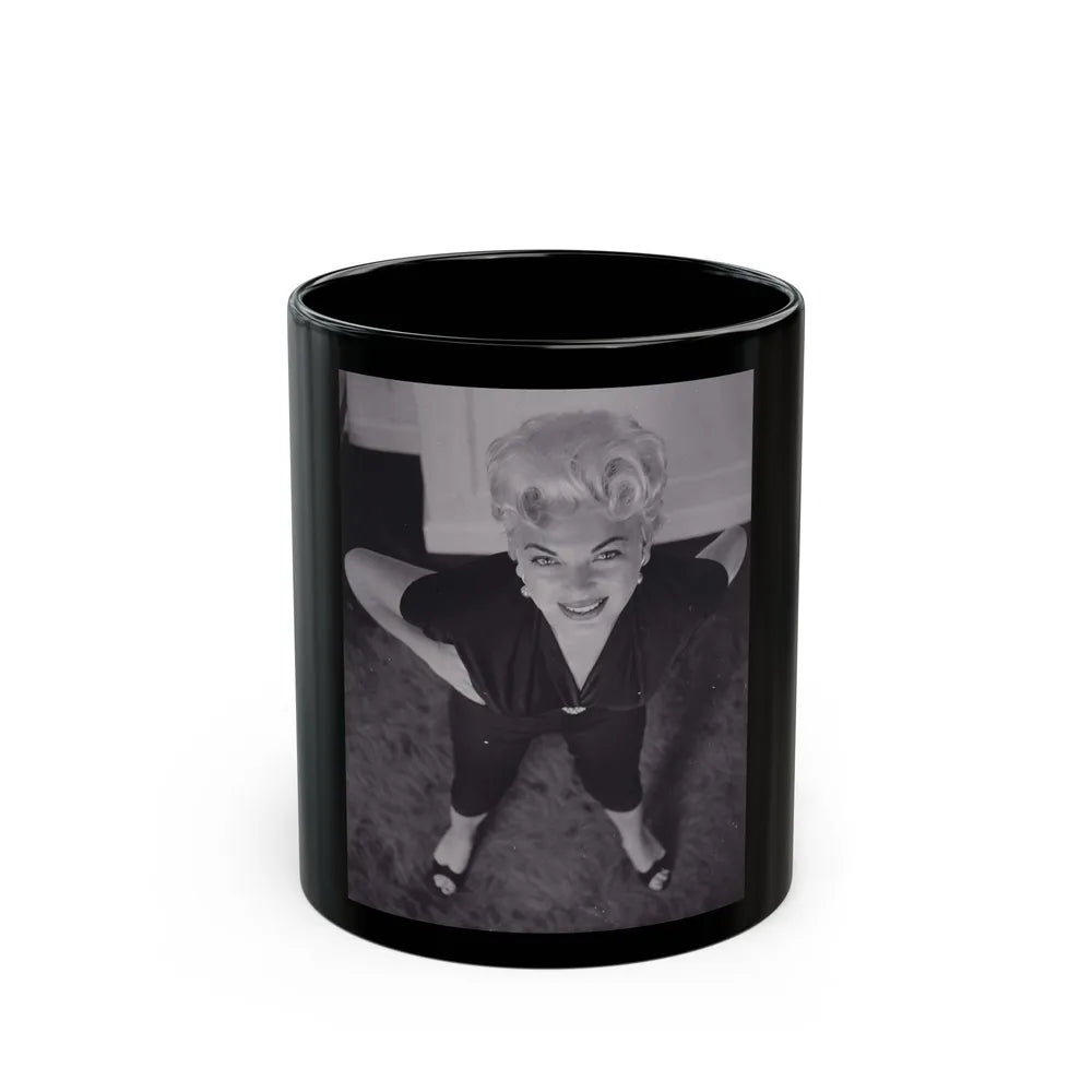 Barbara Nichols #475 (Vintage Female Icon) Black Coffee Mug-11oz-Go Mug Yourself