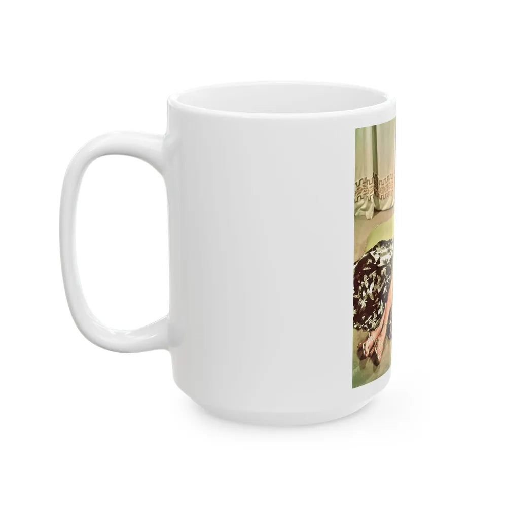 Debra Paget #462 (Vintage Female Icon) White Coffee Mug-Go Mug Yourself