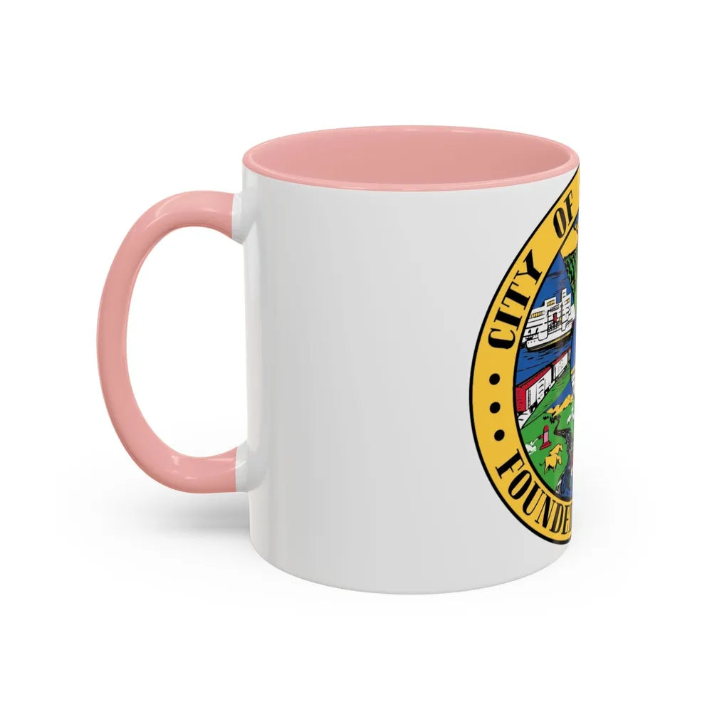 Seal of Sacramento California - Accent Coffee Mug-Go Mug Yourself