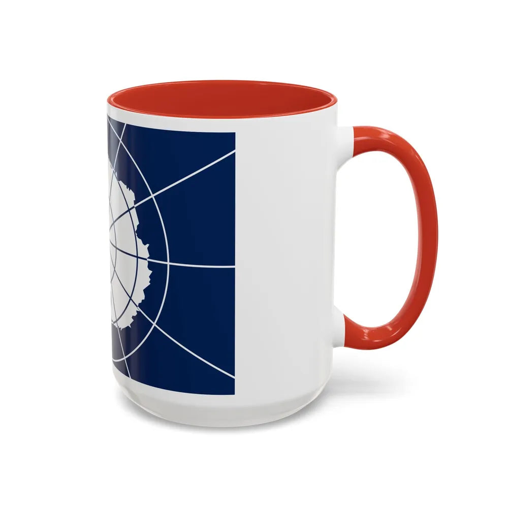 Flag of Antarctic Treaty - Accent Coffee Mug-Go Mug Yourself