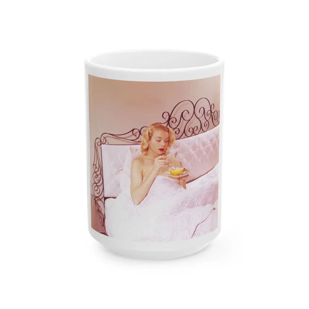 Eve Meyer #37 (Vintage Female Icon) White Coffee Mug-15oz-Go Mug Yourself