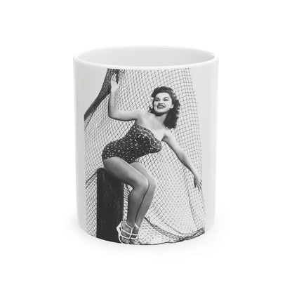 Debra Paget #536 (Vintage Female Icon) White Coffee Mug-11oz-Go Mug Yourself