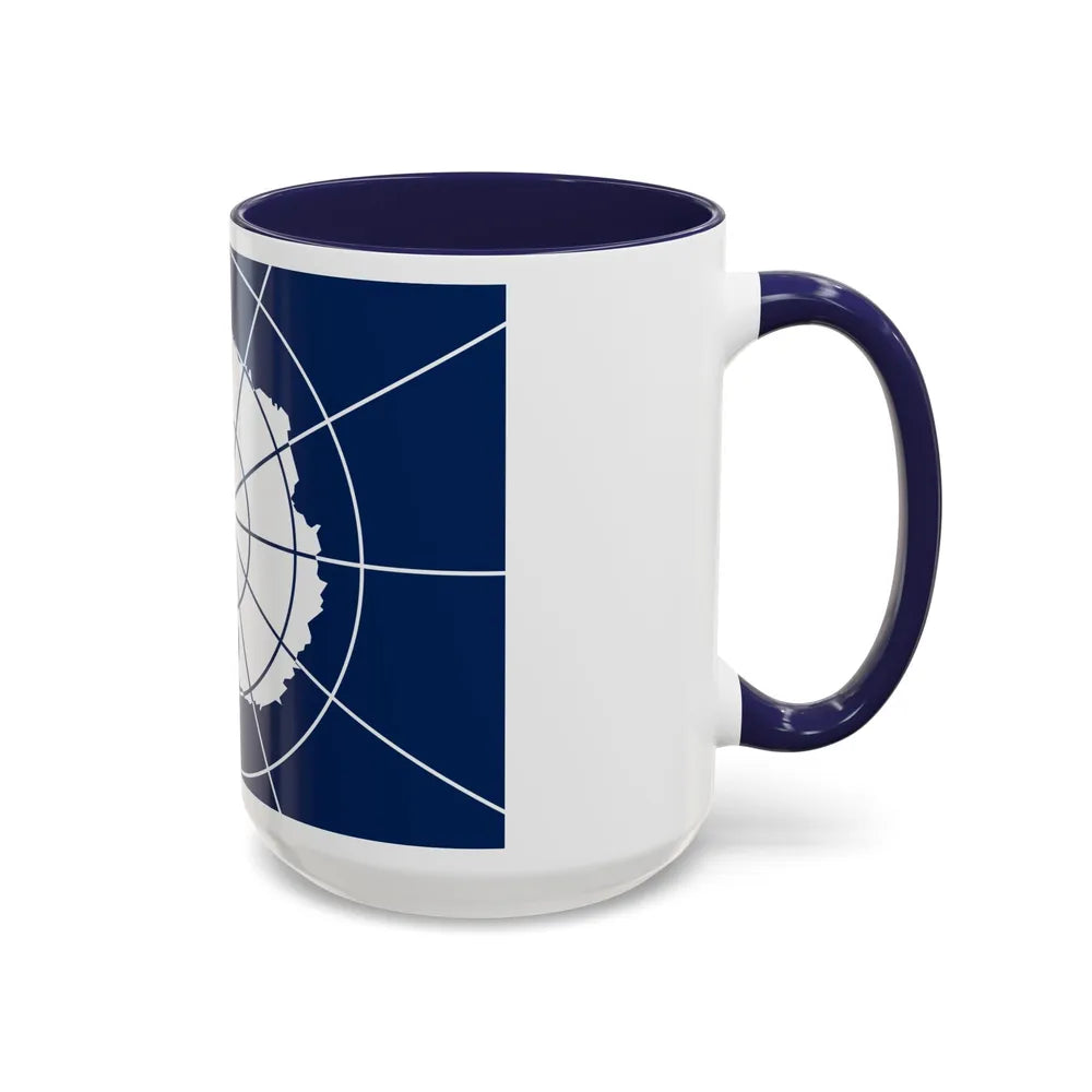 Flag of Antarctic Treaty - Accent Coffee Mug-Go Mug Yourself