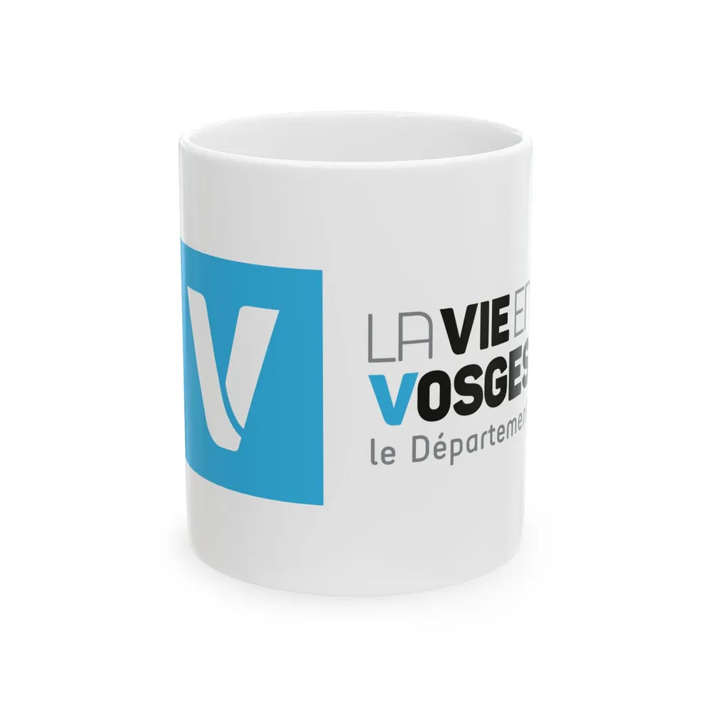 Flag of Vosges France - White Coffee Mug-11oz-Go Mug Yourself