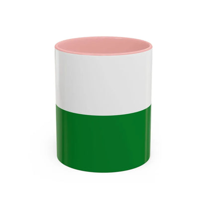 Flag of Esmeraldas Ecuador - Accent Coffee Mug-11oz-Pink-Go Mug Yourself