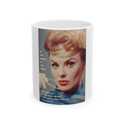 Kathleen Crowley #23 (Vintage Female Icon) White Coffee Mug-11oz-Go Mug Yourself