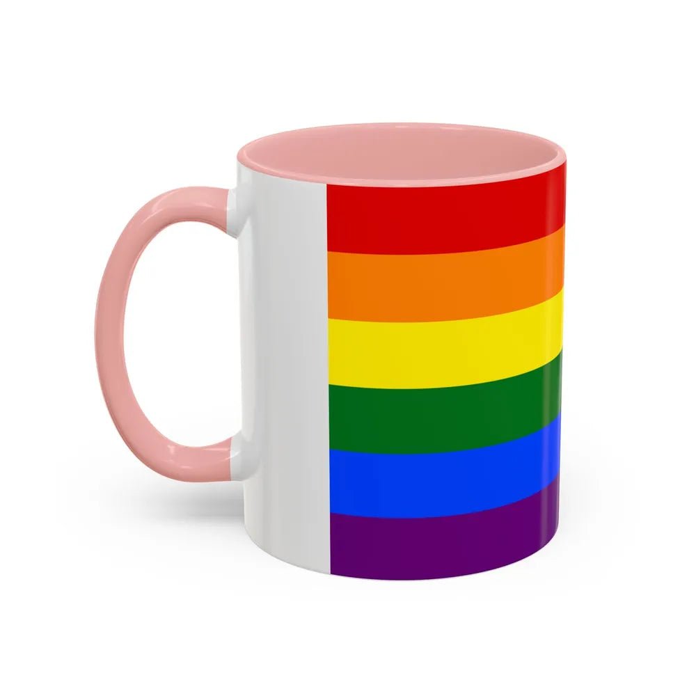 Gay Pride Pride Flag - Accent Coffee Mug-Go Mug Yourself