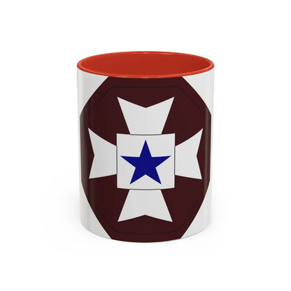 Medical Command Europe (U.S. Army) Accent Coffee Mug-11oz-Red-Go Mug Yourself