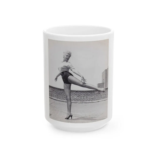 Barbara Nichols #508 (Vintage Female Icon) White Coffee Mug-15oz-Go Mug Yourself