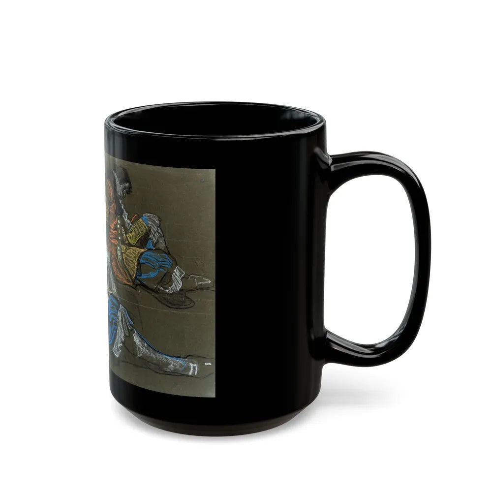 Captain Blood figure study, 1927 - Black Coffee Mug-Go Mug Yourself