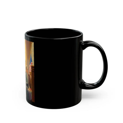 Family at Church - Black Coffee Mug-Go Mug Yourself