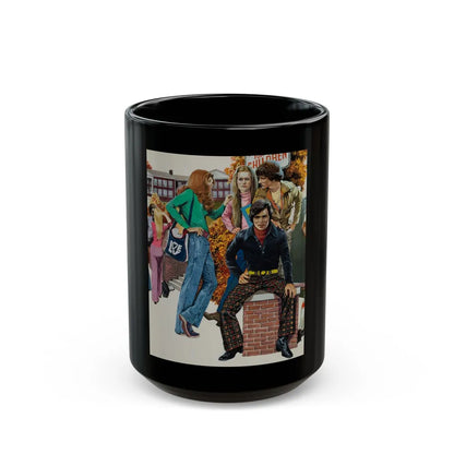 Bus Stop, 1970s - Black Coffee Mug-15oz-Go Mug Yourself