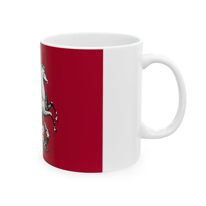 Flag of Moscow Russia - White Coffee Mug-Go Mug Yourself