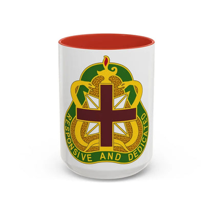 Medical Command 3 (U.S. Army) Accent Coffee Mug-15oz-Red-Go Mug Yourself