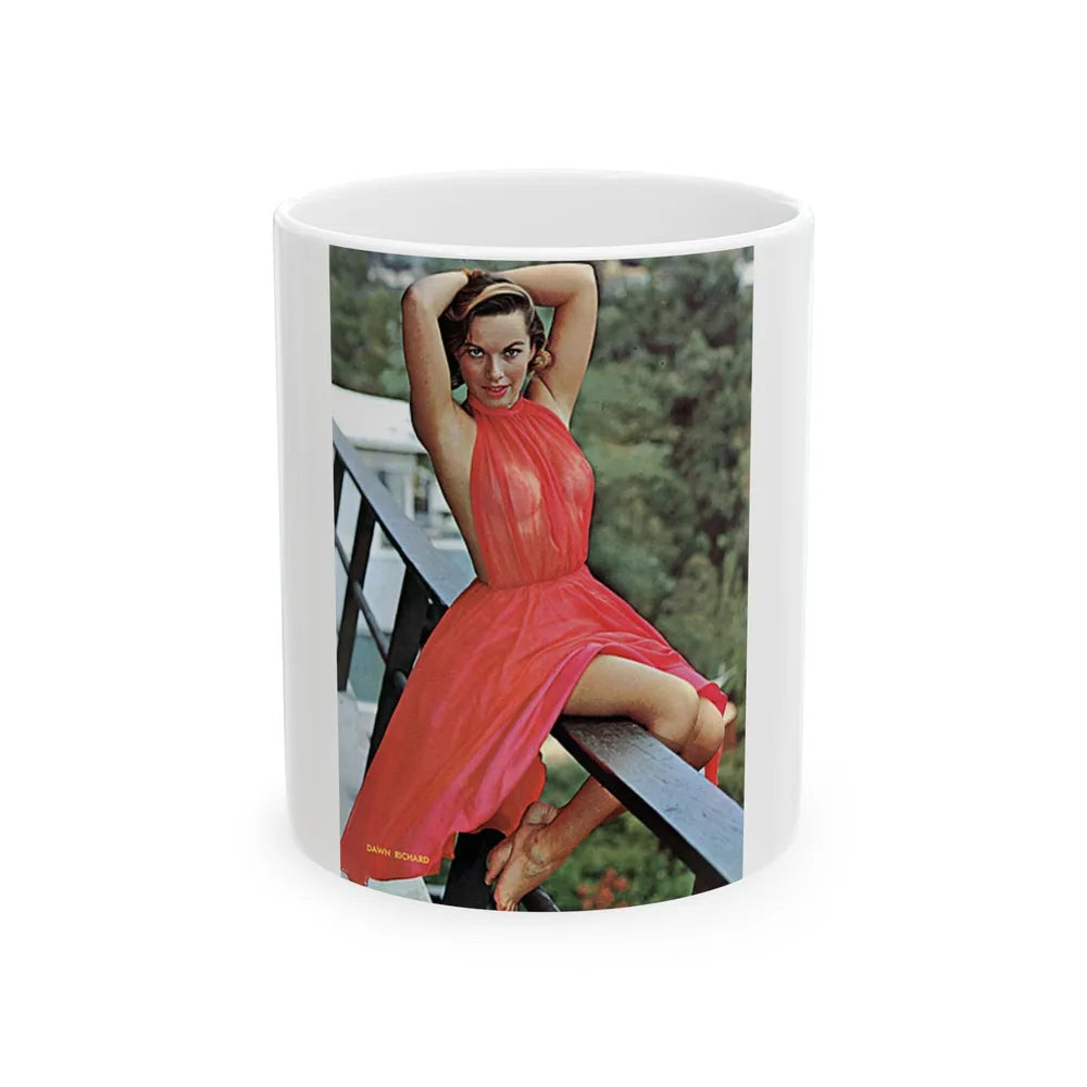 Dawn Richard #59 - See through gown (Vintage Female Icon) White Coffee Mug-11oz-Go Mug Yourself