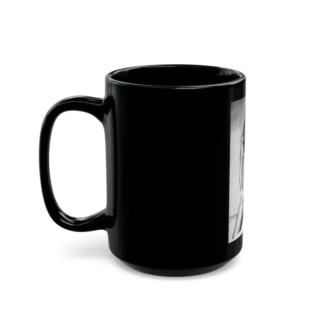 Julie Ege #240 (Vintage Female Icon) Black Coffee Mug-Go Mug Yourself