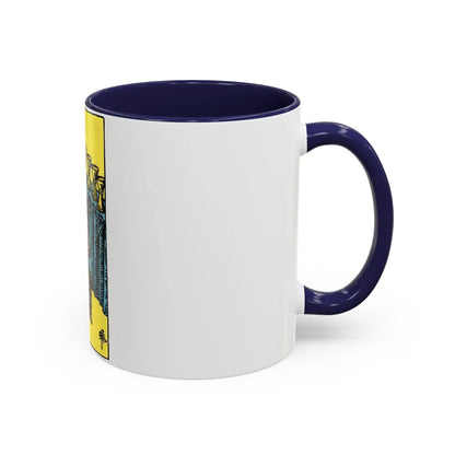 The 9 of Cups (Tarot Card) Accent Coffee Mug-Go Mug Yourself