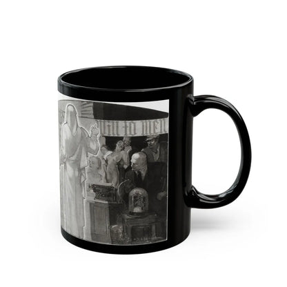 Dawns on Our World at the Crossroads, Cosmopolitan, January 1934 - Black Coffee Mug-Go Mug Yourself