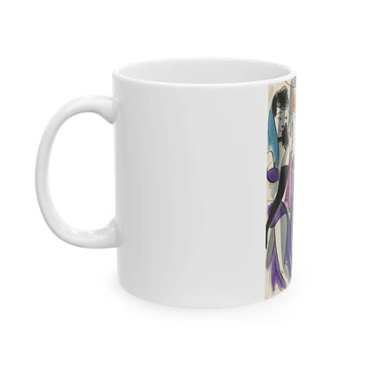 Cartoon illustration_1 - White Coffee Mug-Go Mug Yourself