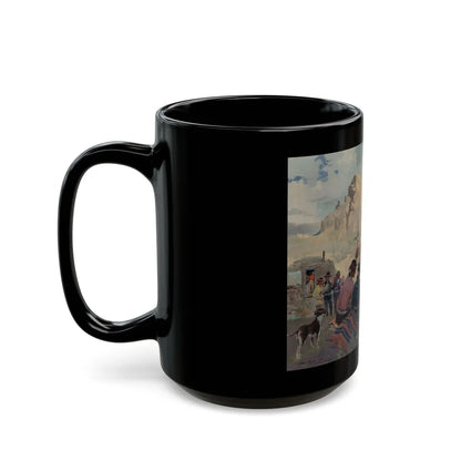 Feather Dance - Black Coffee Mug-Go Mug Yourself