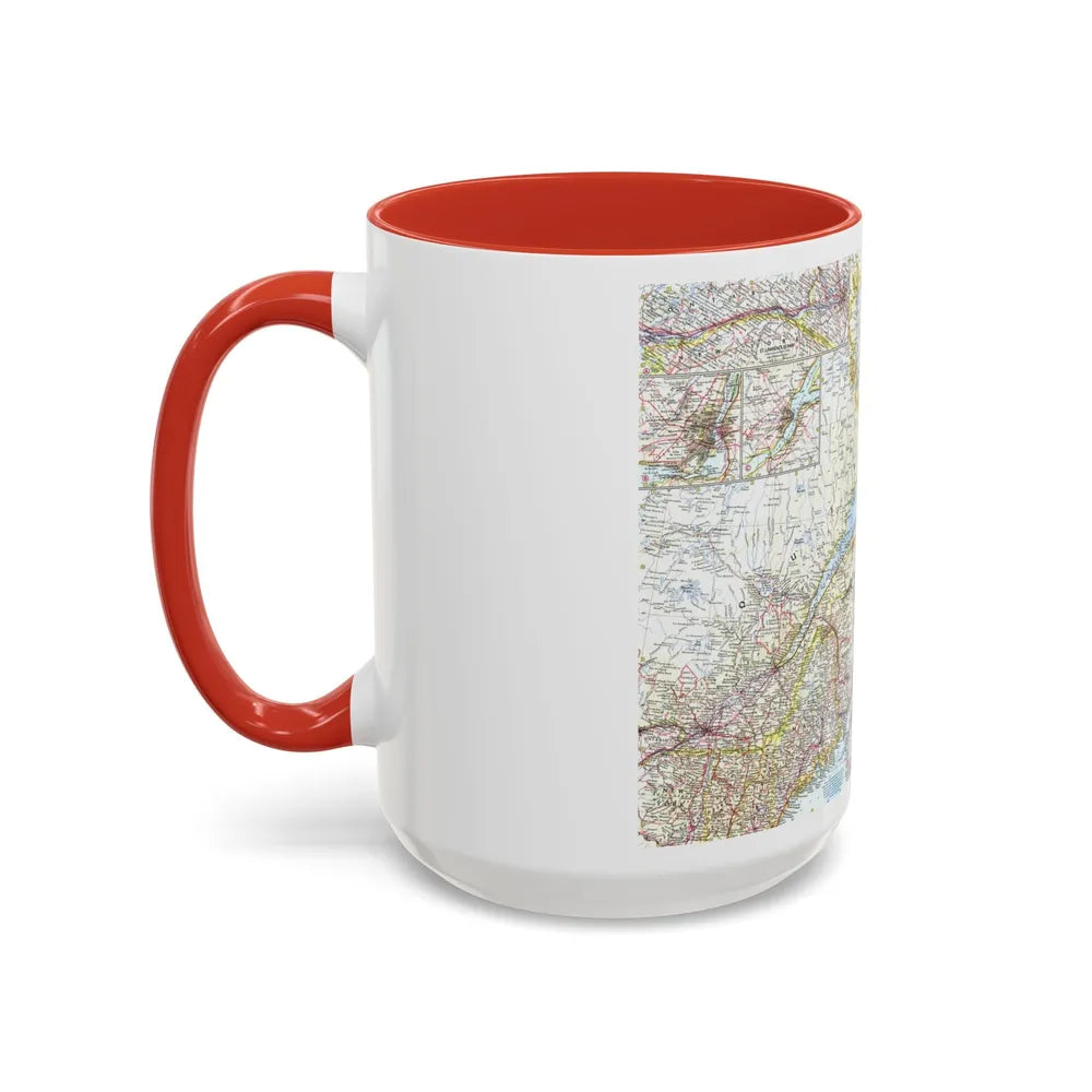 Canada - Eastern (1967) (Map) Accent Coffee Mug-Go Mug Yourself