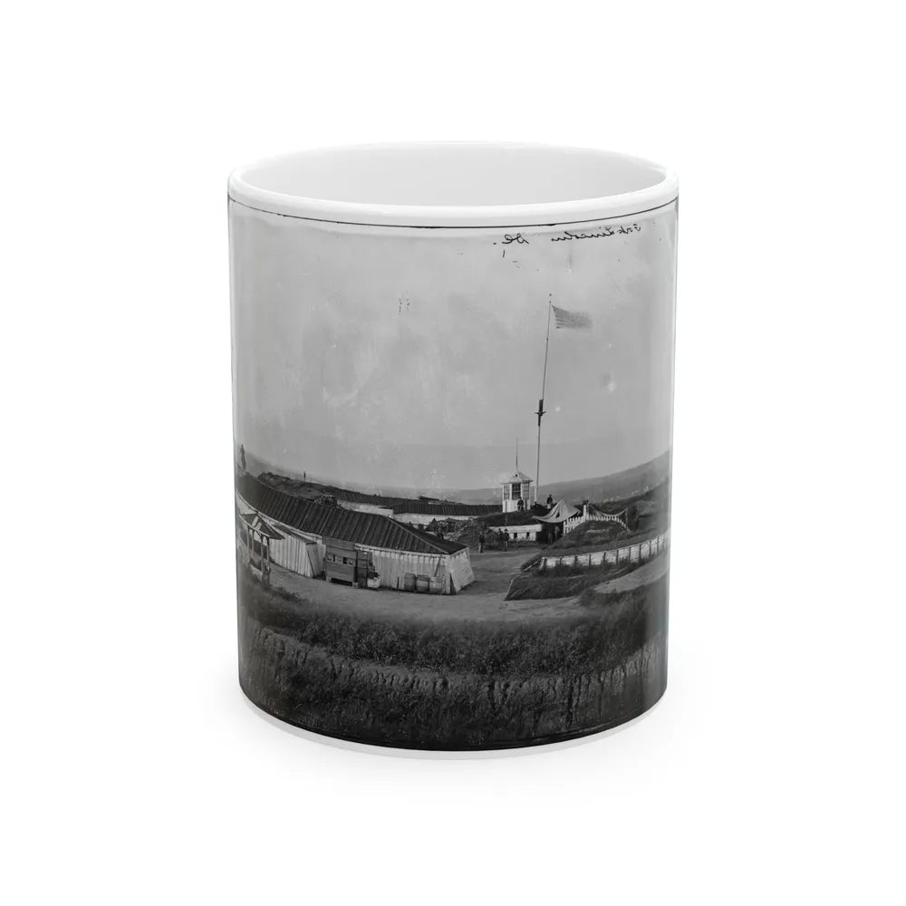 District Of Columbia. Interior View Of Fort Lincoln (U.S. Civil War) White Coffee Mug-11oz-Go Mug Yourself