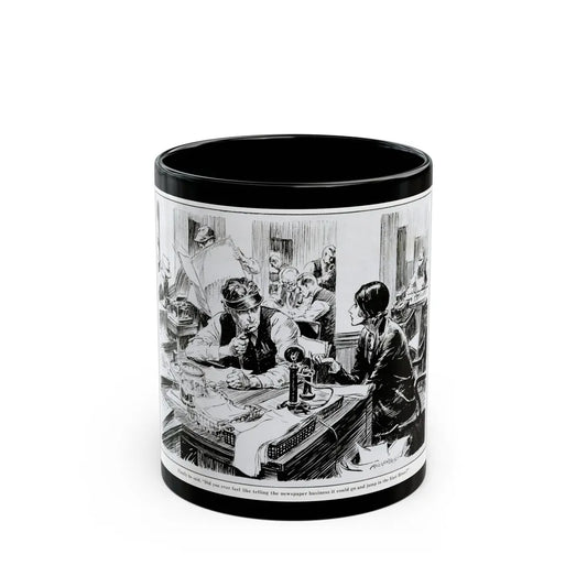 Fed Up With Work, 1931 - Black Coffee Mug-11oz-Go Mug Yourself