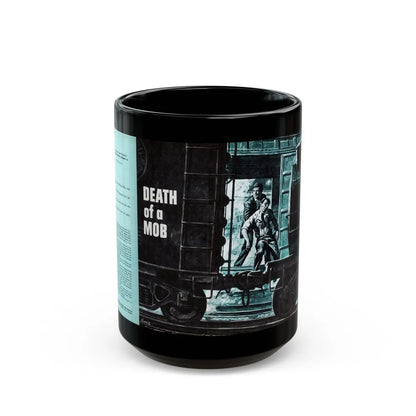 Death of a Mob, Male magazine, February 1957 - Black Coffee Mug-15oz-Go Mug Yourself