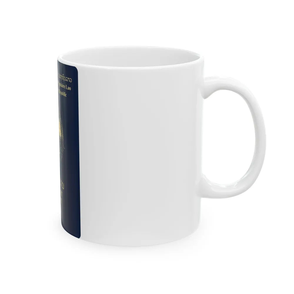 Laos Passport - White Coffee Mug-Go Mug Yourself