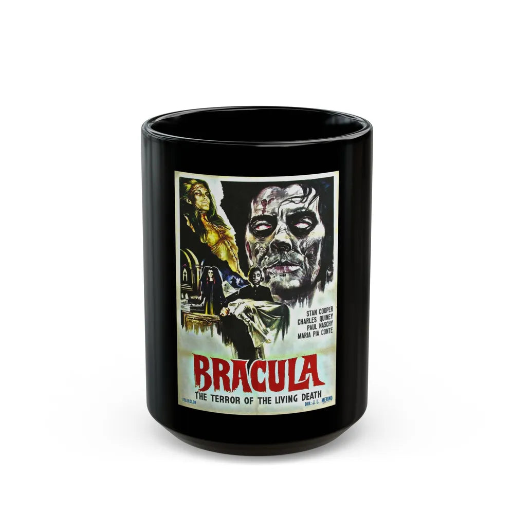 BRACULA (THE HANGING WOMAN) 1973 Movie Poster - Black Coffee Mug-15oz-Go Mug Yourself