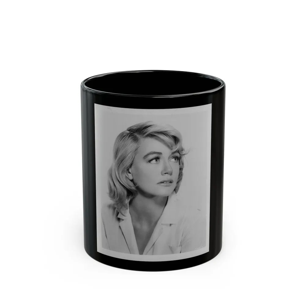 Dorothy Malone #218 (Vintage Female Icon) Black Coffee Mug-11oz-Go Mug Yourself